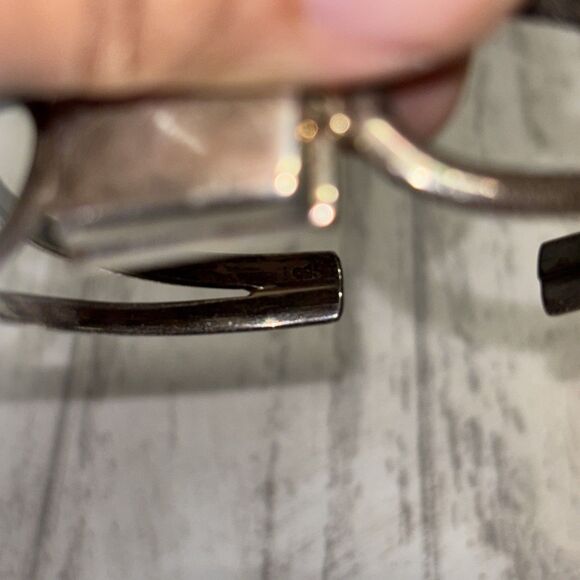Vintage Sterling Silver Bangle Bracelet - Picture 6 of 6